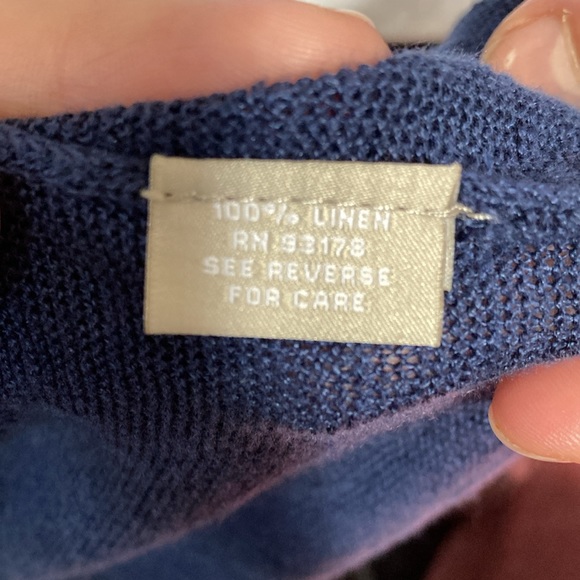 Joan Vass open front sweater 100% linen - Picture 4 of 4